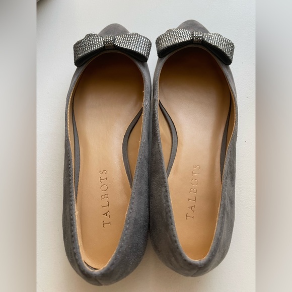 Talbots Suede Flats Grey - Picture 3 of 7